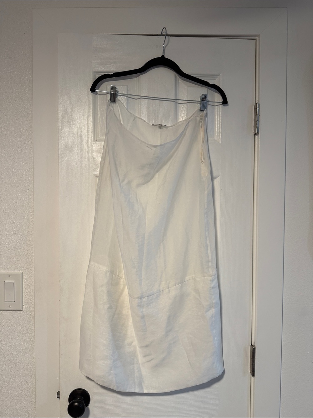L'Academie White Midi Skirt